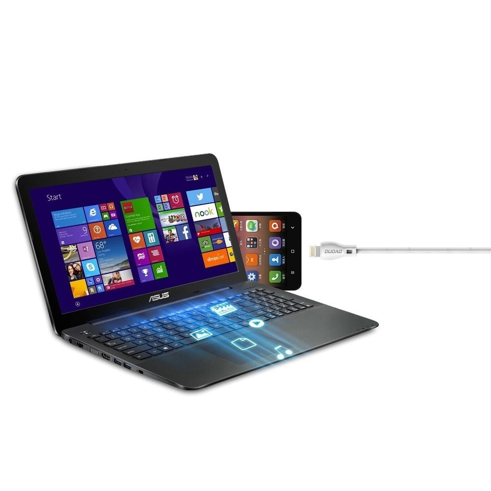 Kabelis Usb-a - "iphone Lightning" 2.4a 1 M - Baltas