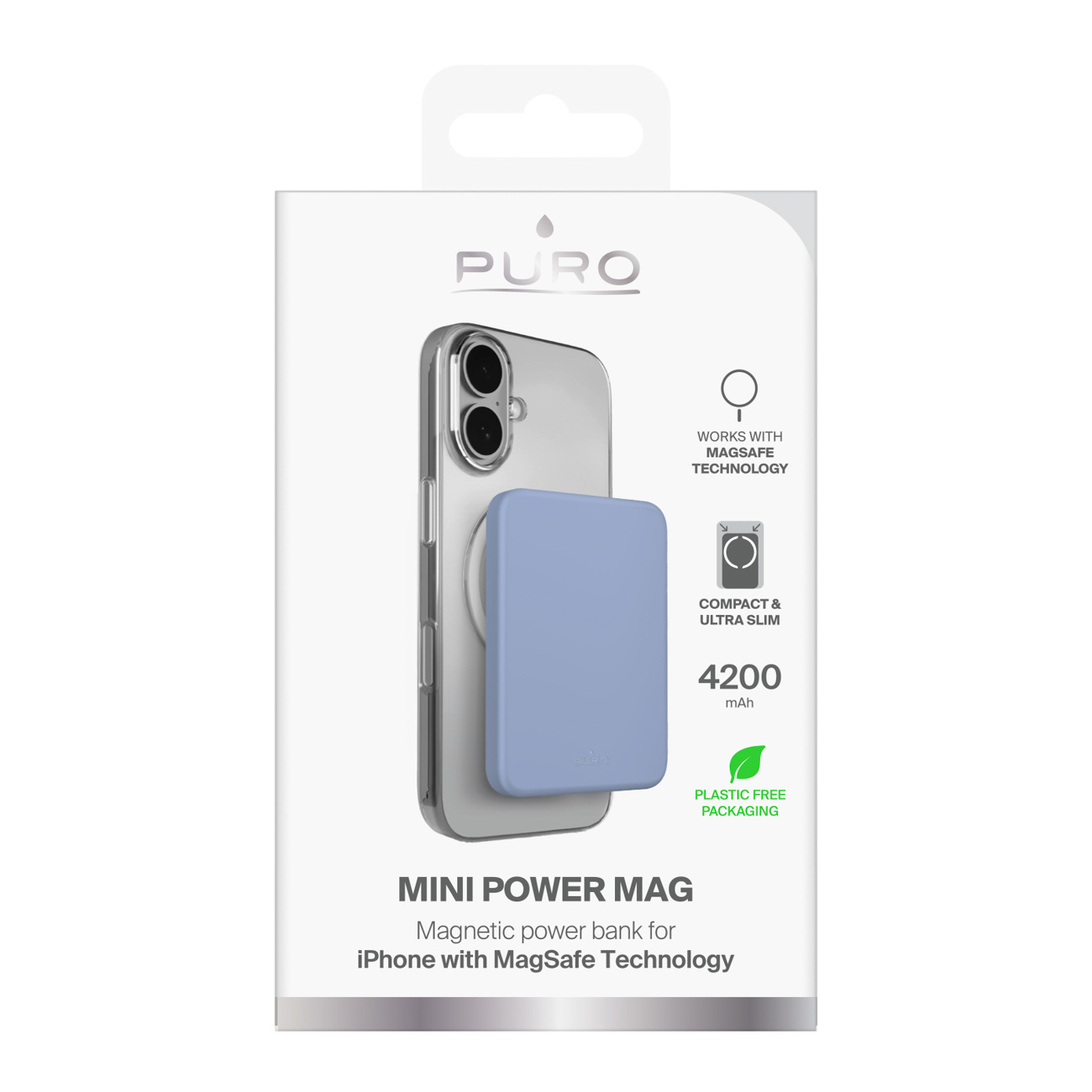 Magnetinis Itin Plonas 4200 Mah Usb-c "magsafe" Maitinimo Blokas - Mėlynas