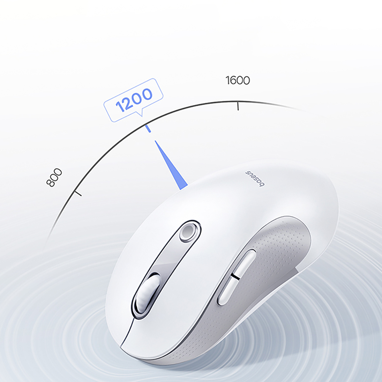 Belaidė Usb 2,4 Ghz Ergonominė Pelė F02 - Balta