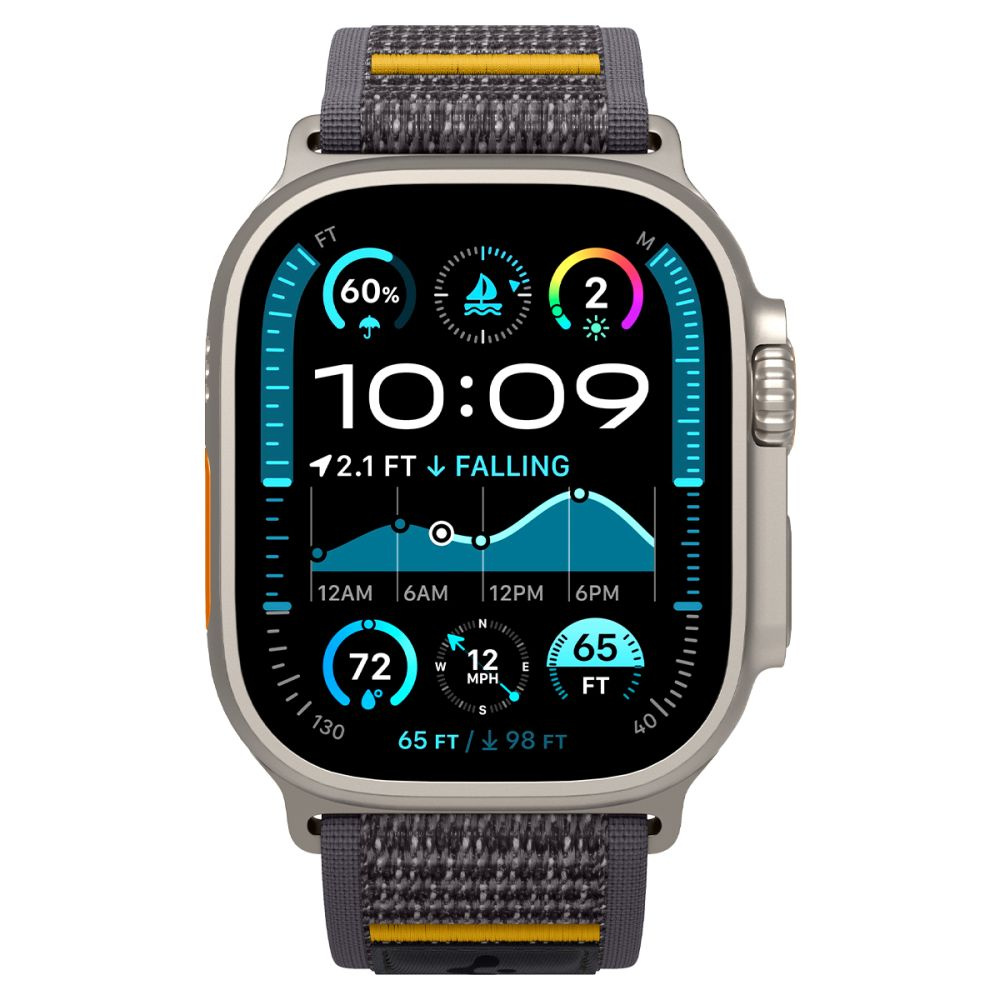 Medžiaginis Dirželis "apple Watch" 44 / 45 / 46 / 49 Mm "athlex Air" - Pilkas