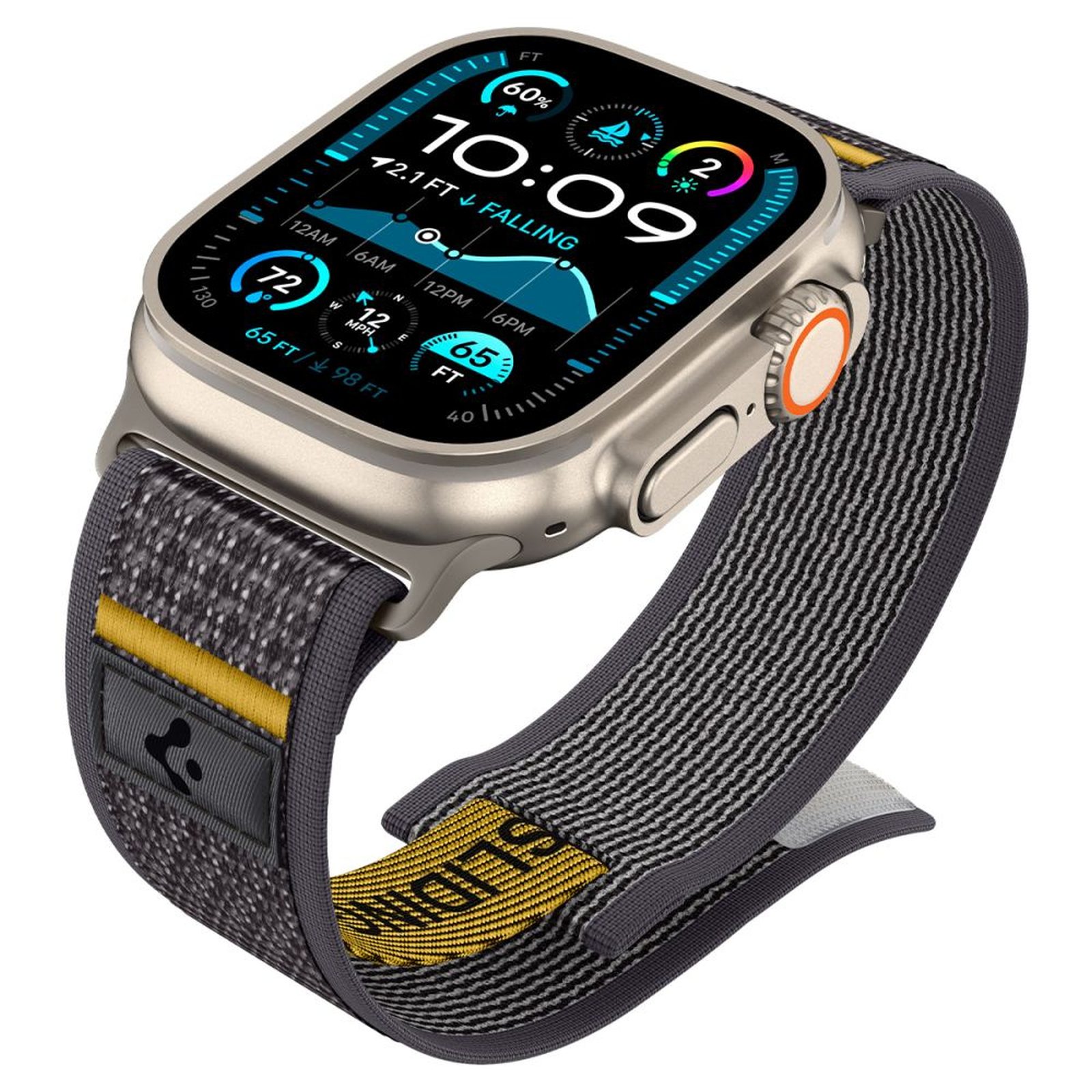 Medžiaginis Dirželis "apple Watch" 44 / 45 / 46 / 49 Mm "athlex Air" - Pilkas