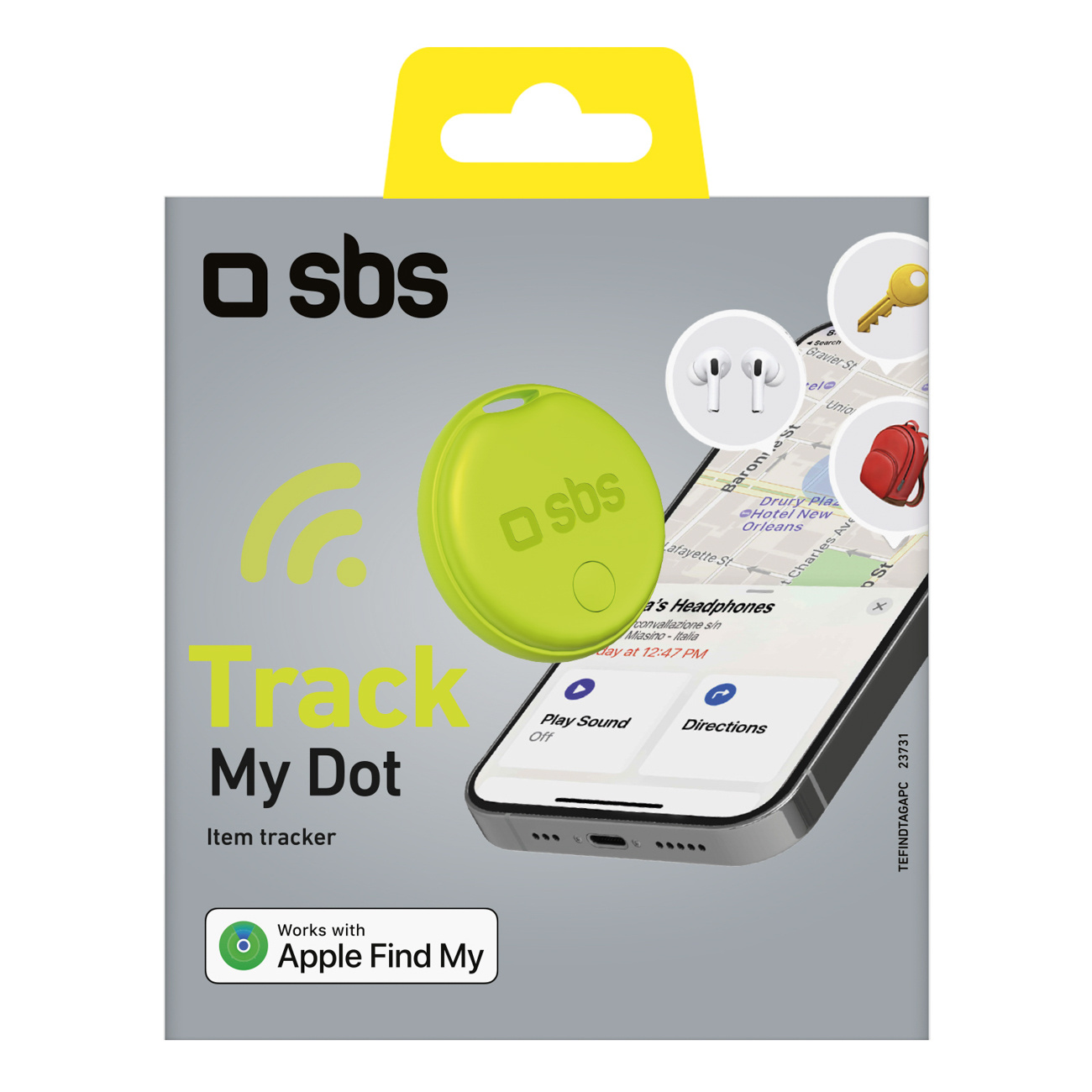 Dviračių Raktų Lokatorius, Suderinamas Su "apple Find My Track My Circle" - žalias