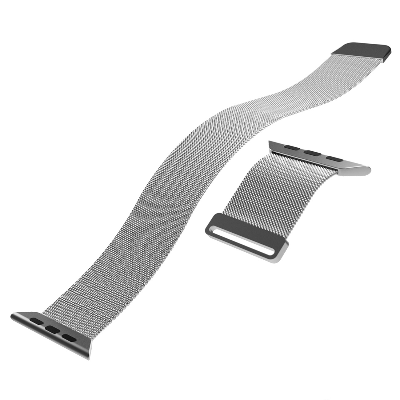 Nerūdijančio Plieno Dirželis "apple Watch" 38 40 41 Mm "milanese" - Sidabrinis