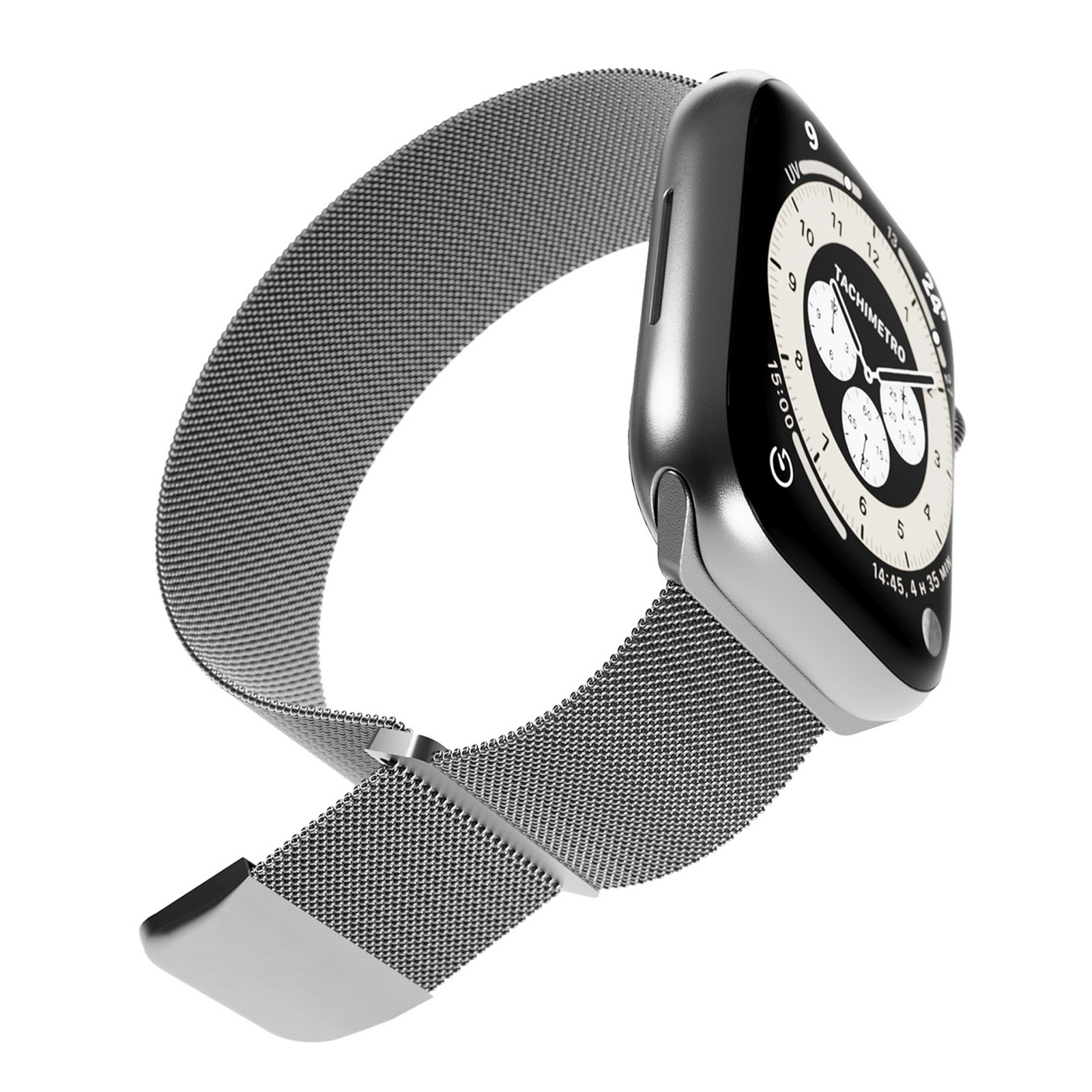 Nerūdijančio Plieno Dirželis "apple Watch" 38 40 41 Mm "milanese" - Sidabrinis