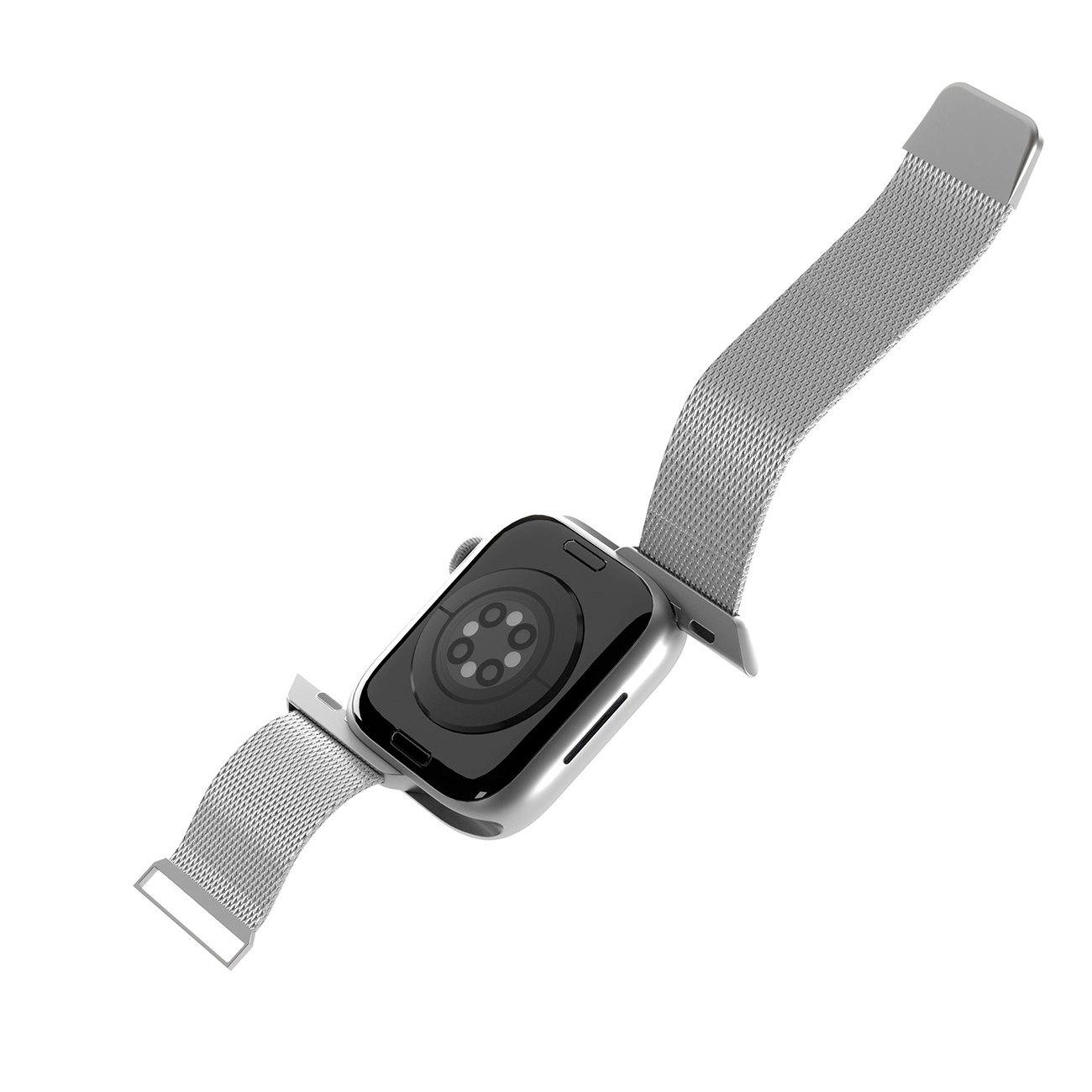 Nerūdijančio Plieno Dirželis "apple Watch" 38 40 41 Mm "milanese" - Sidabrinis