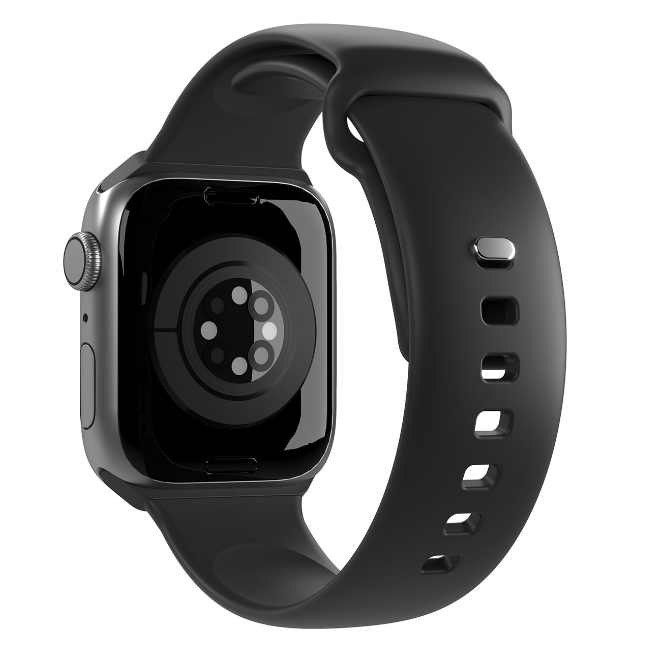 Silikoninis Dirželis, Skirtas "apple Watch" 42 44 45 49 Mm "icon" Juodos Spalvos - 2 Vnt.