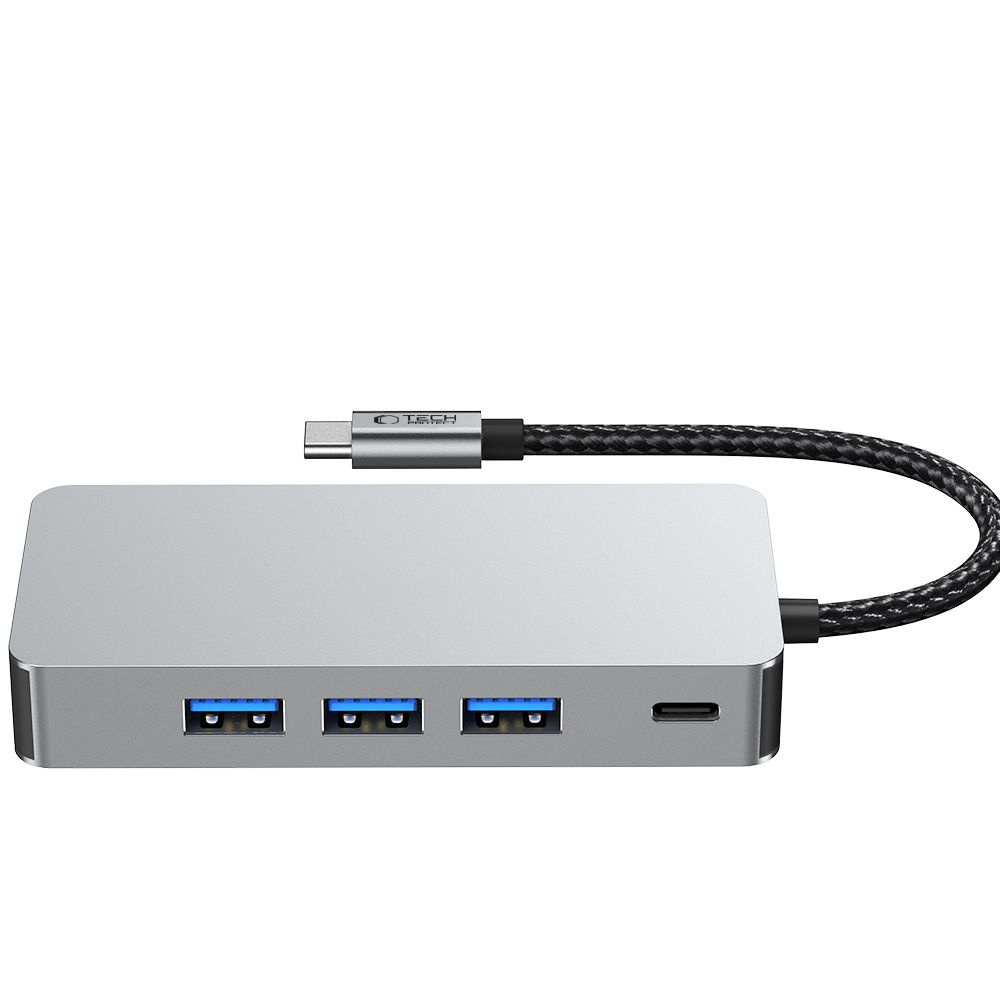 Hub Adapteris 9in1 Usb-c Usb-a Hdmi Sd Tf Rj45 4k 60hz - Pilkas