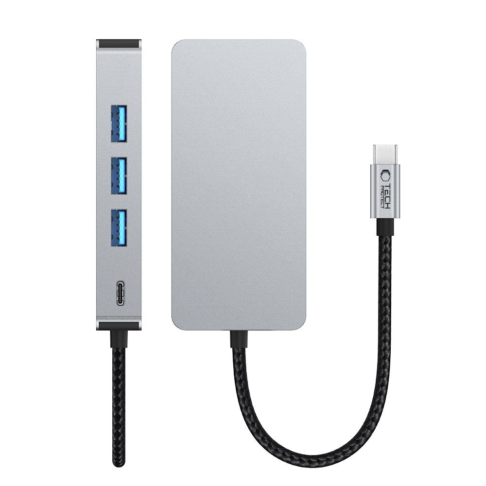 Hub Adapteris 9in1 Usb-c Usb-a Hdmi Sd Tf Rj45 4k 60hz - Pilkas