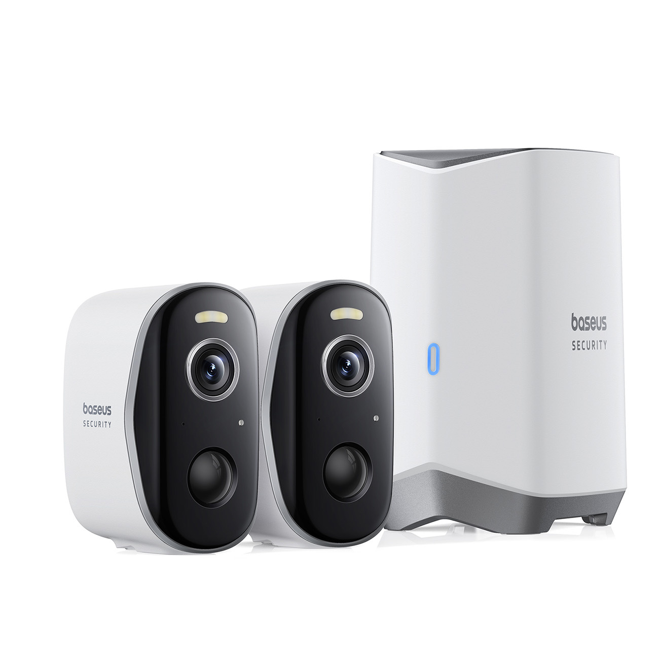 Lauko Stebėjimo Rinkinys 2 Kameros 2k 16 Gb Wifi - Baltos Spalvos