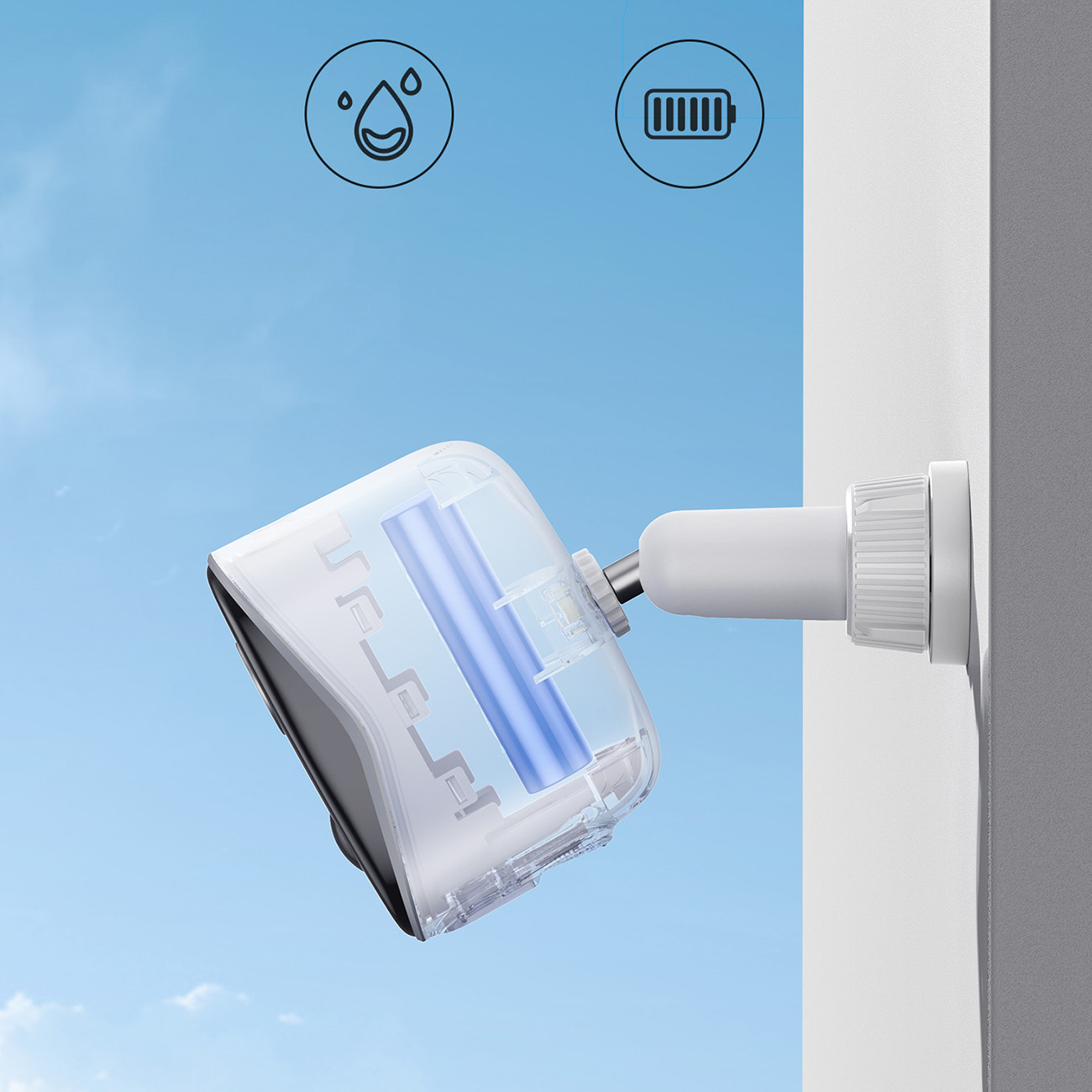 Lauko Stebėjimo Rinkinys 2 Kameros 2k 16 Gb Wifi - Baltos Spalvos
