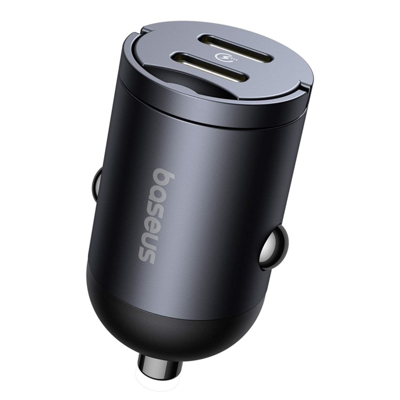 Automobilinis įkroviklis 2xusb-c 30w - Juodas