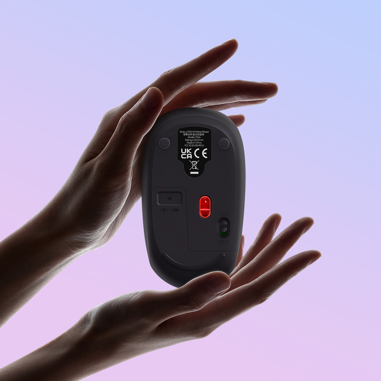 Belaidė Pelė 2,4 Ghz F01a - Pilka