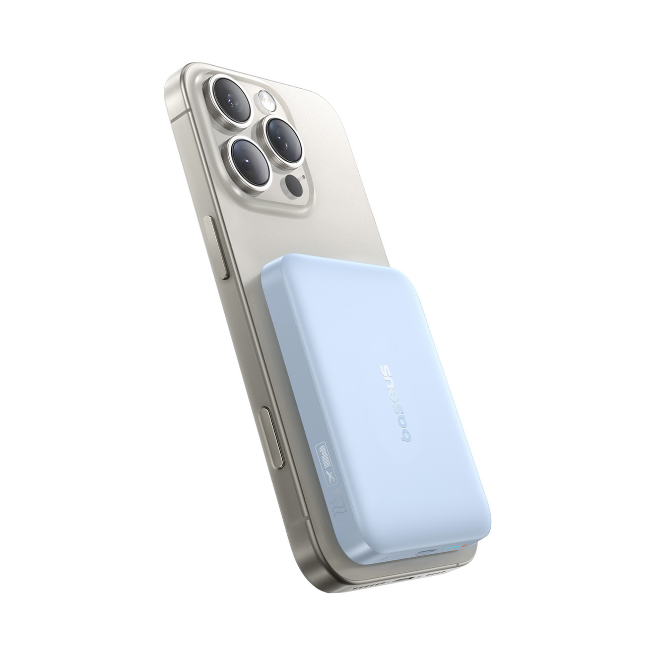 Magsafe Indukcinis 10000 Mah 22,5 W Maitinimo Blokas Su Usb-c 20v/3a 0,3 M Kabeliu - Mėlynas