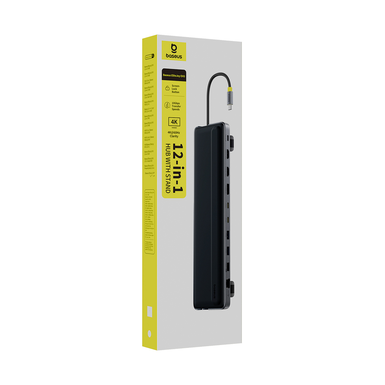 Hub'as Prisijungimo Stotelė 12in1 Usb-c Hdmi Displayport Usb-a Sd/microsd Rj45 Pd - Pilka