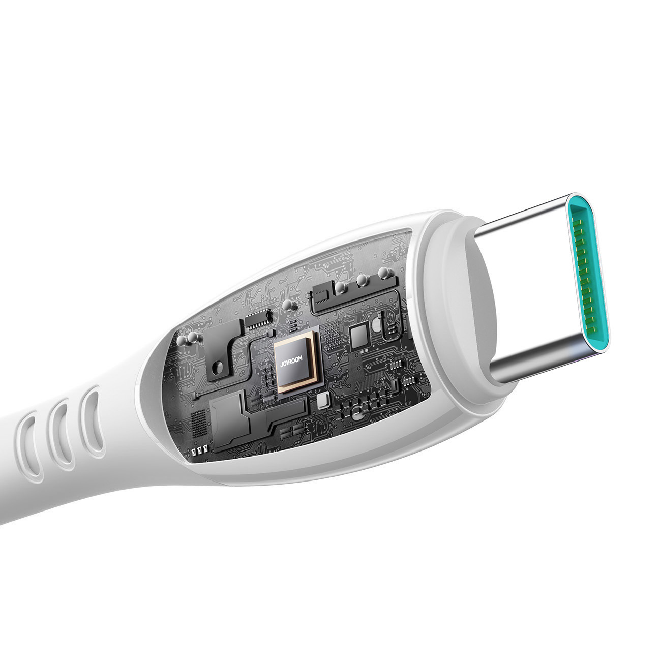 Usb-c Kabelis S-a59 Vibrant Series 60w 1,2 M - Baltas