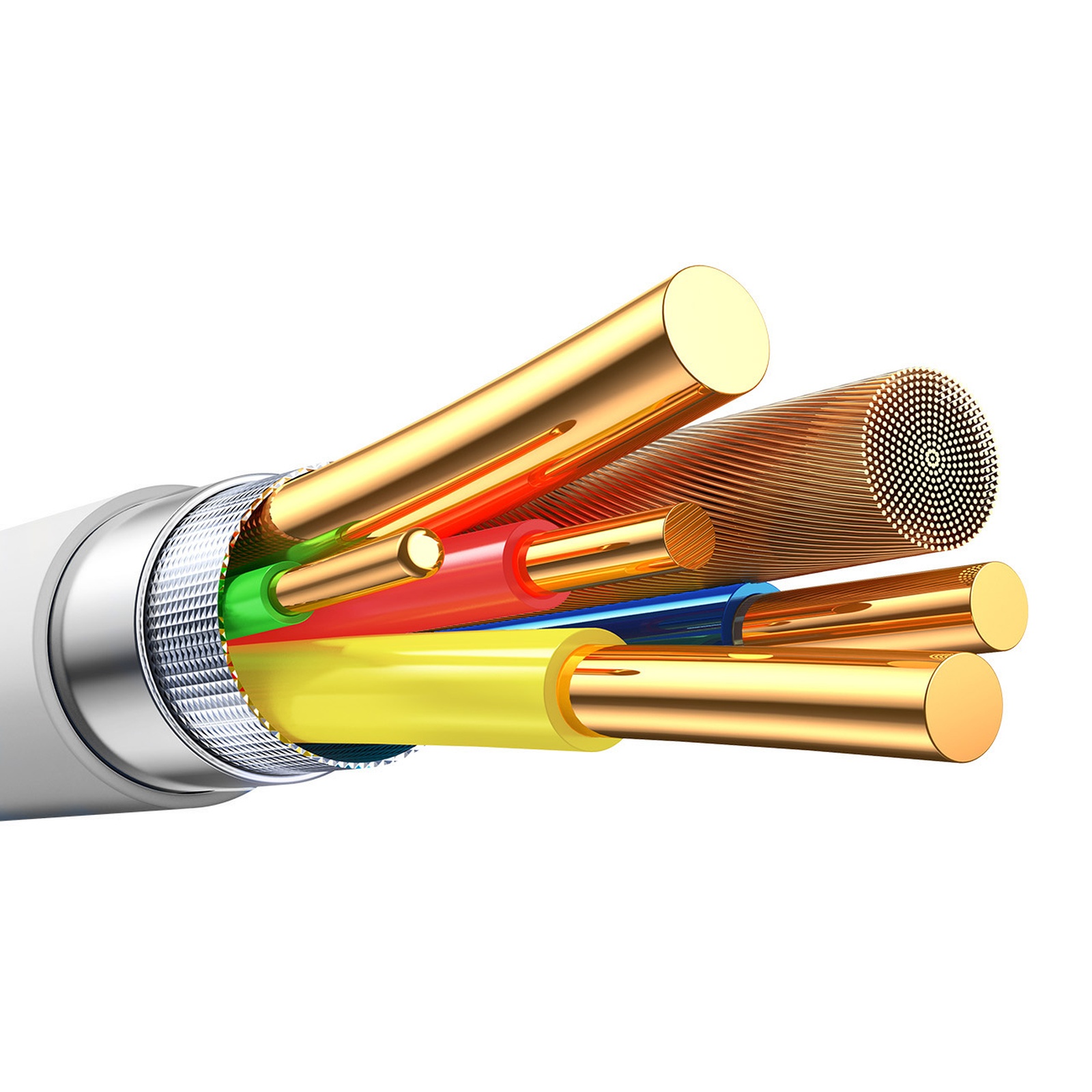 Usb-c Kabelis S-a59 Vibrant Series 60w 1,2 M - Baltas