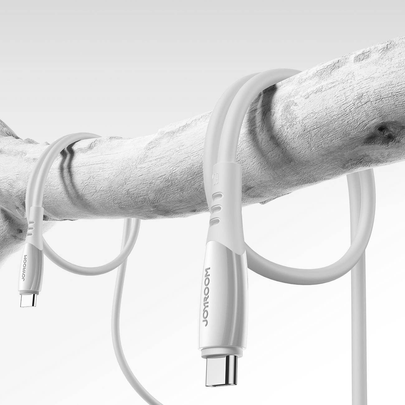Usb-c Kabelis S-a59 Vibrant Series 60w 1,2 M - Baltas