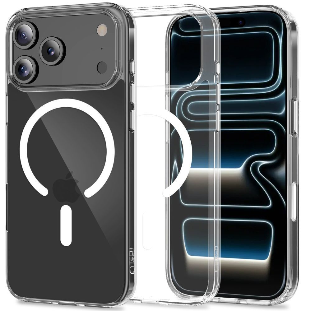 Dėklas "iphone 17 Pro Flexair Hybrid Cc Magsafe" - Skaidrus