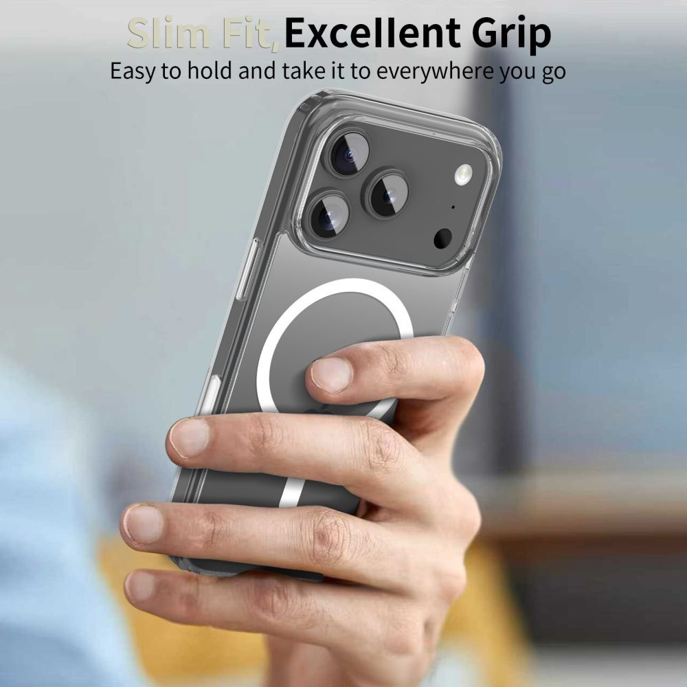 Dėklas "iphone 17 Pro Flexair Hybrid Cc Magsafe" - Skaidrus