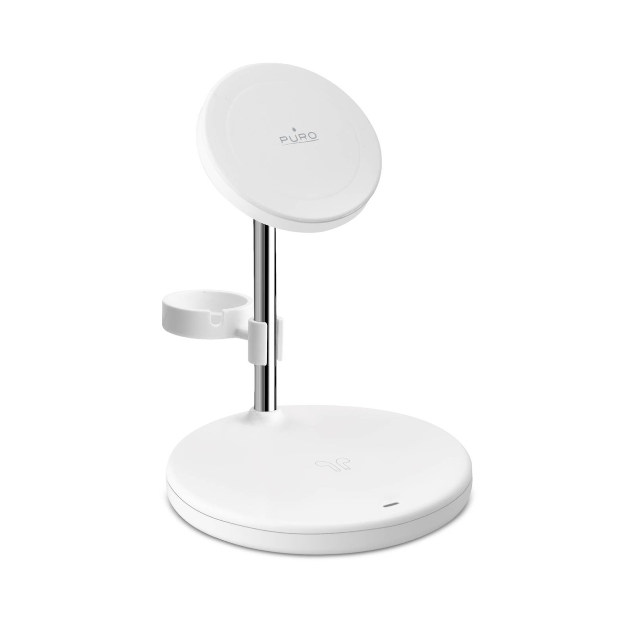 Indukcinis įkroviklis "3-in-1" Su Stovu "iphone Airpods Usb-a" - Baltas