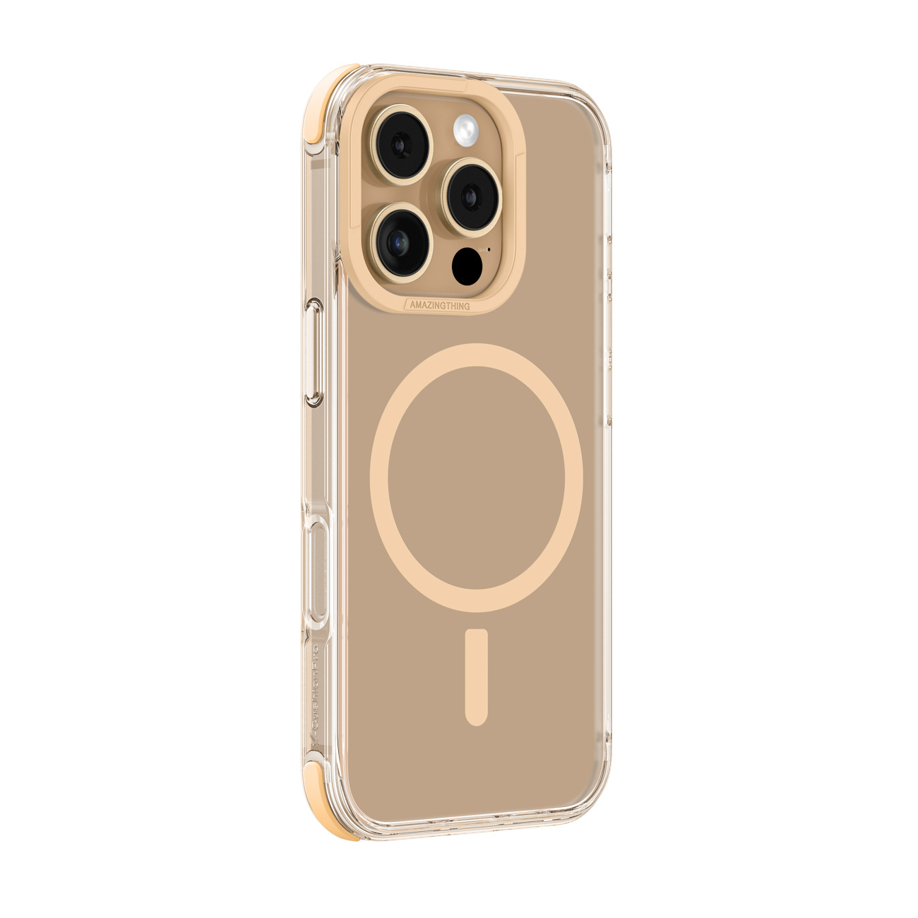 Silikoninė įmautė "iphone 16 Pro Max Omni Mag Case" - Rožinio Aukso Spalvos