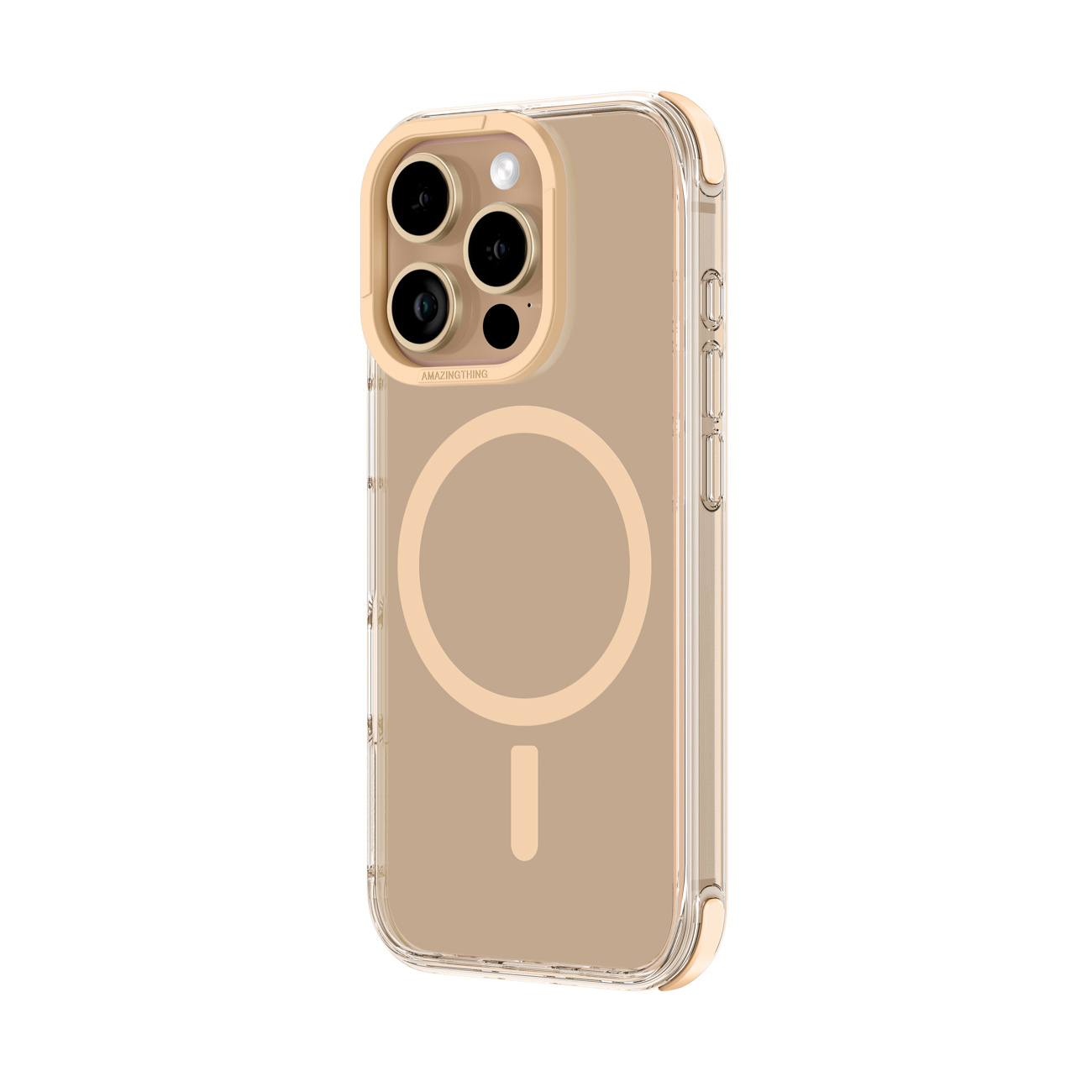 Silikoninė įmautė "iphone 16 Pro Max Omni Mag Case" - Rožinio Aukso Spalvos
