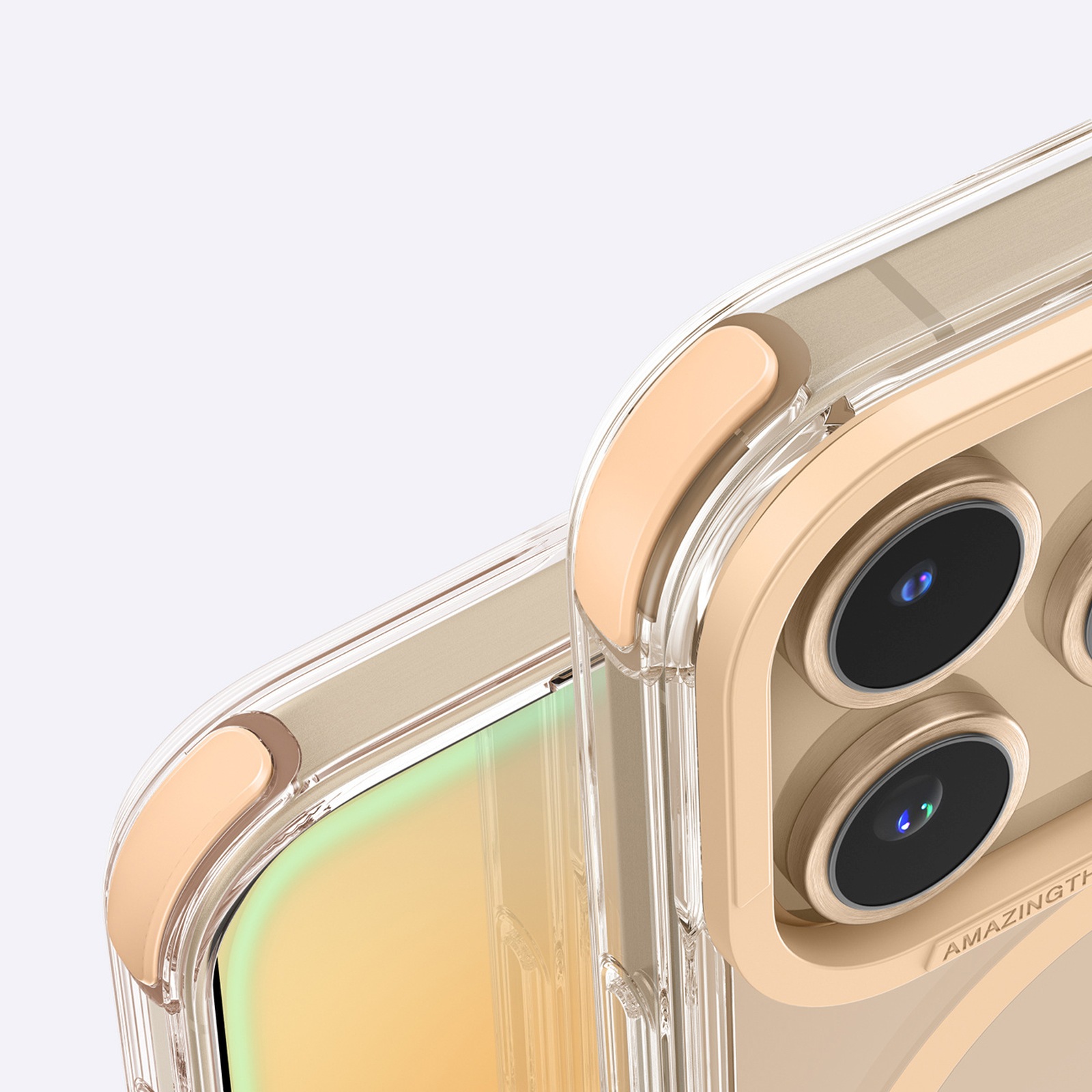 Silikoninė įmautė "iphone 16 Pro Max Omni Mag Case" - Rožinio Aukso Spalvos
