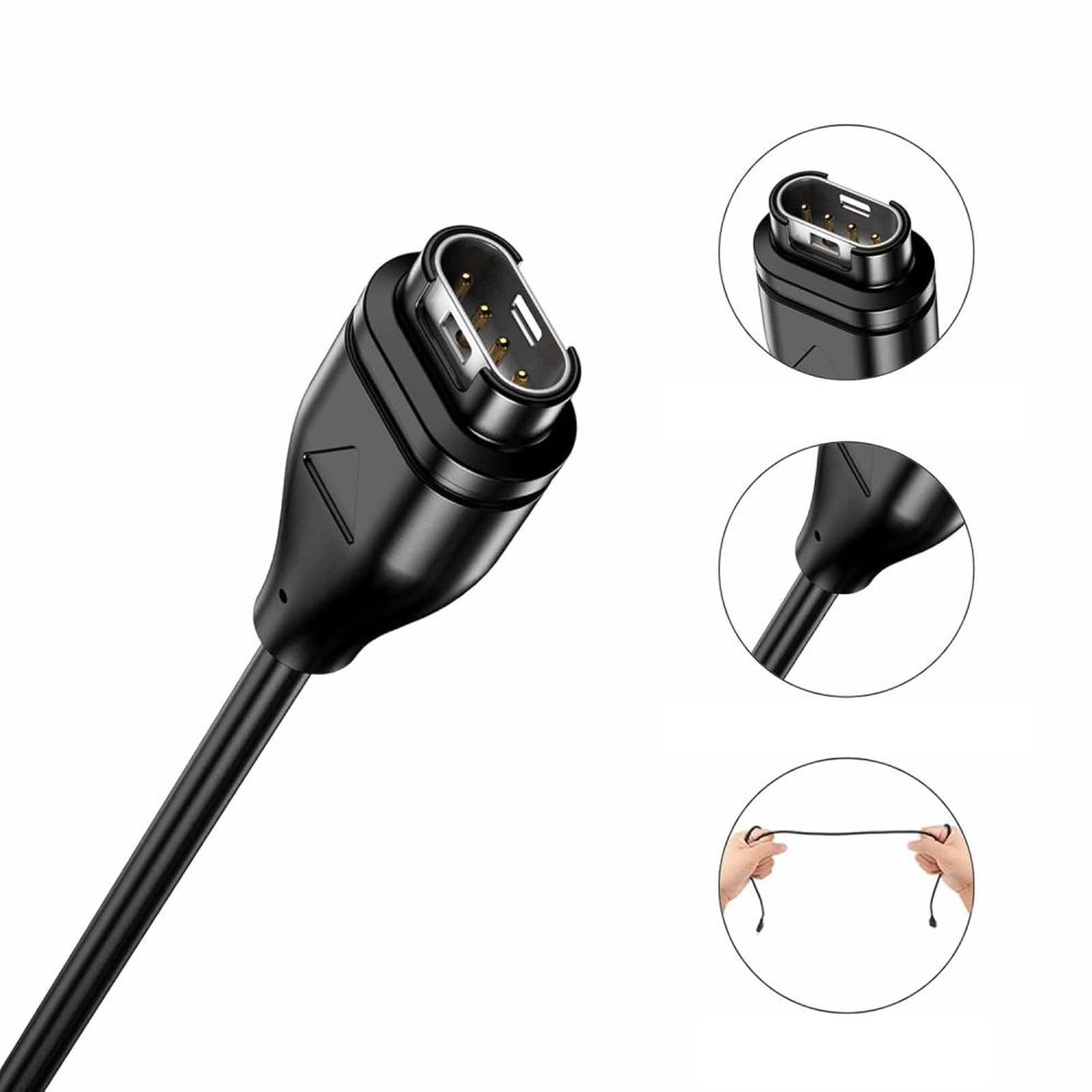"garmin" Laikrodžiui Skirtas 1 M Ilgio Usb-a Laidas - Juodas