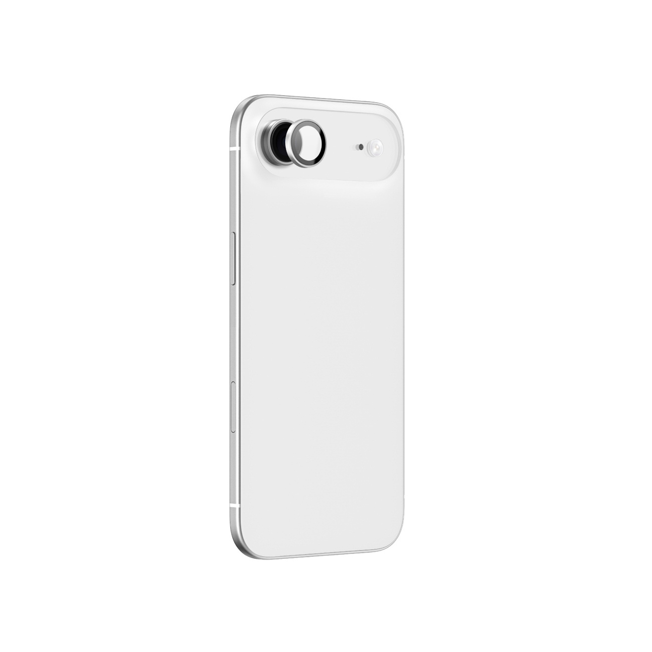 Fotoaparato Stiklas "iphone 17 Air" Su Sidabriniu Aliuminio Rėmeliu Objektyvo Stiklas