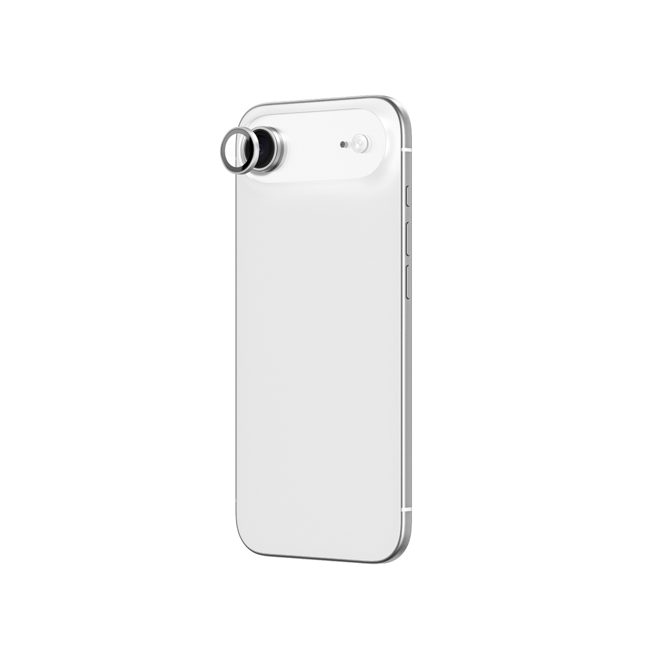 Fotoaparato Stiklas "iphone 17 Air" Su Sidabriniu Aliuminio Rėmeliu Objektyvo Stiklas