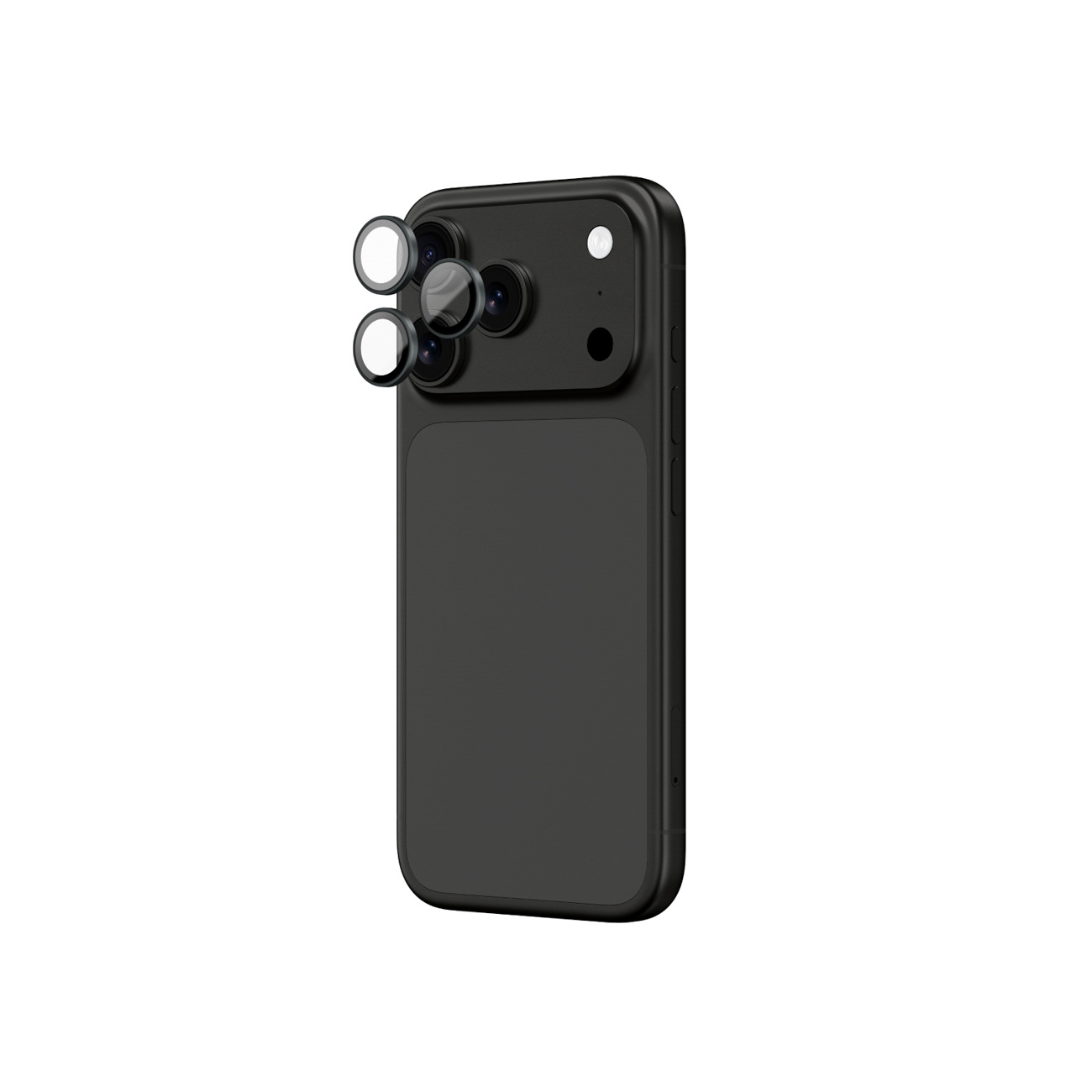 Fotoaparato Stiklas, Skirtas "iphone 17 Pro" / "pro Max Sapphire" Su Pilku Rėmeliu