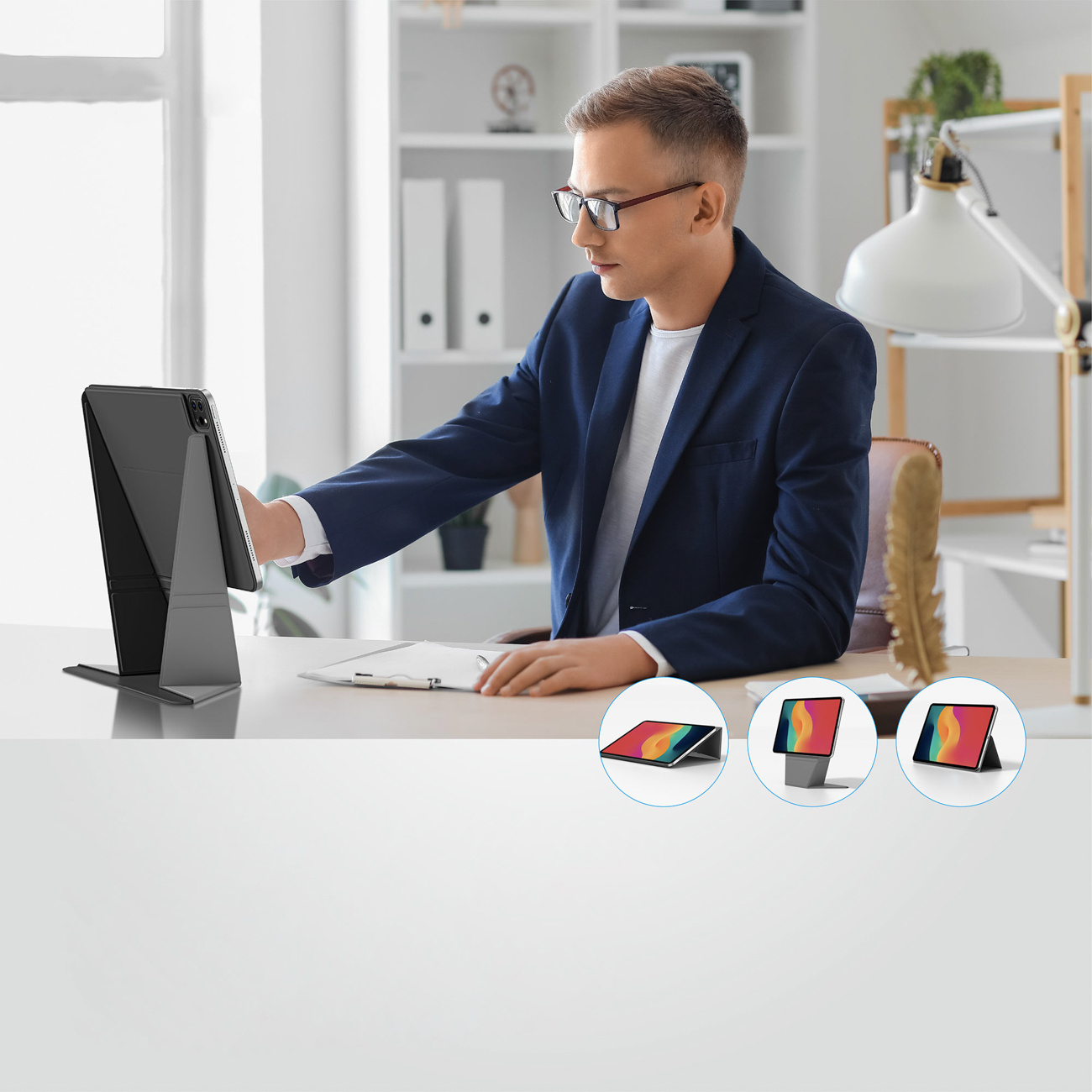 Apsauginis Dėklas Su Stovu, Skirtas "ipad Air M3" 13'' - Juodas