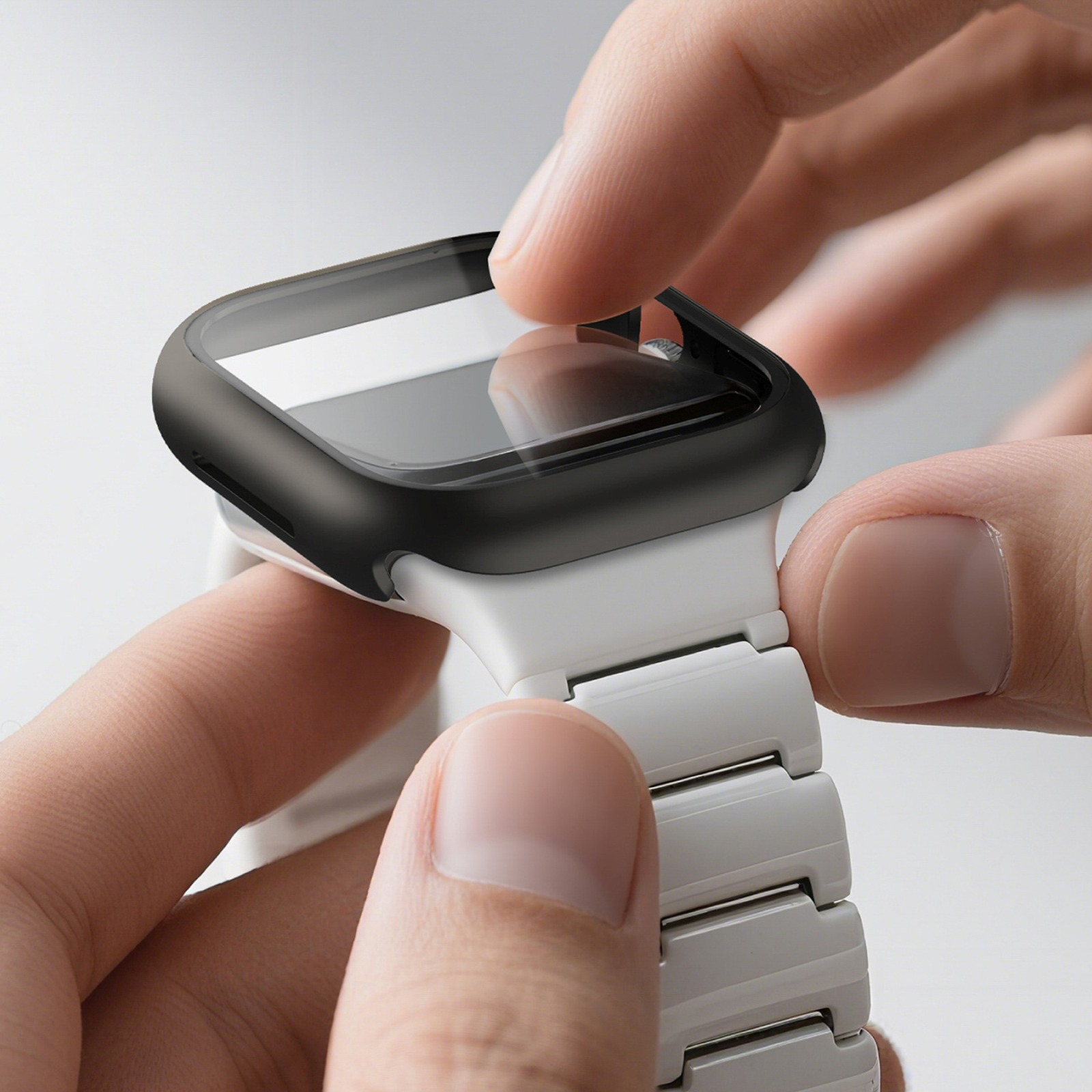 Apsauginis Stiklas Su Dėklu, Skirtas "apple Watch Series 11" 46 Mm "radix" - Juodas