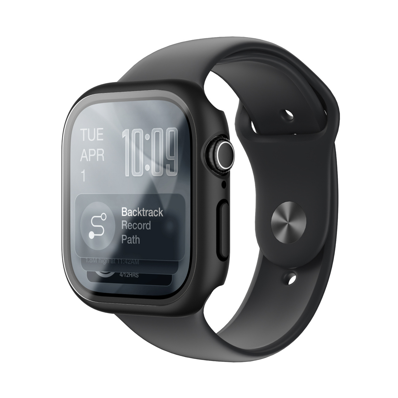Apsauginis Stiklas Su Dėklu, Skirtas "apple Watch Series 11" 46 Mm "radix" - Juodas
