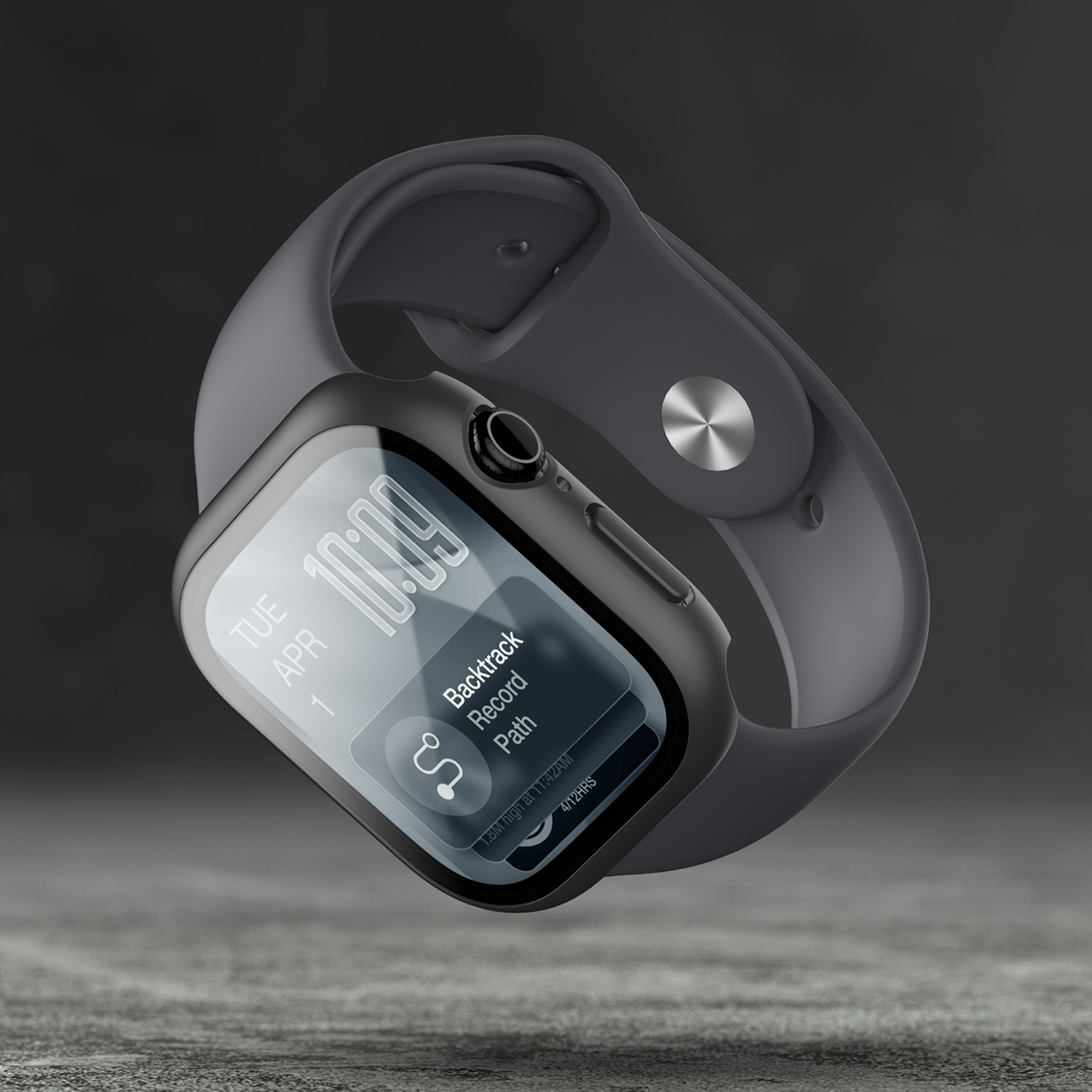 Apsauginis Stiklas Su Dėklu, Skirtas "apple Watch Series 11" 46 Mm "radix" - Juodas