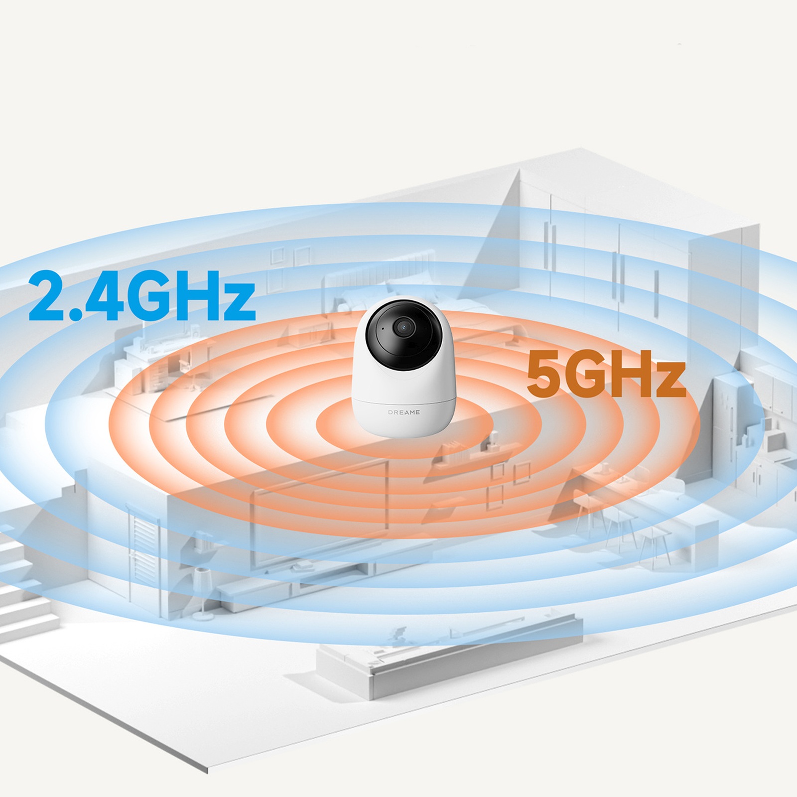Vidaus Stebėjimo Kamera 1080p Ir "wi-fi" "bluetooth" - Balta