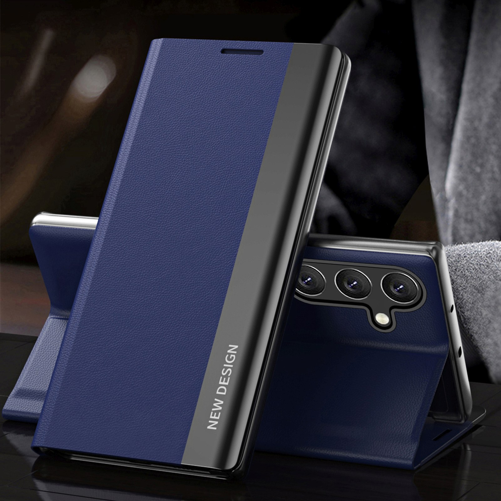 Dėklas Su Atvartu Ir Stovu "samsung Galaxy S25+ Sleep Case Pro" - Mėlynas