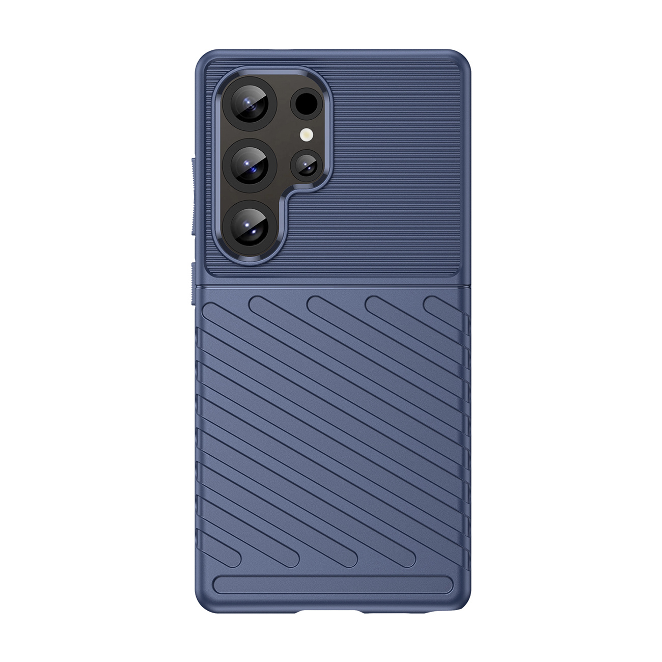 Silikoninis šarvuotas Dėklas "samsung Galaxy S25 Ultra Thunder Case" - Mėlynas