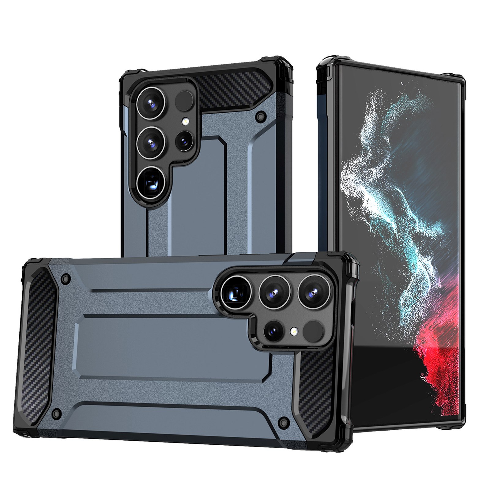 šarvuotas Hibridinis Dėklas "samsung Galaxy S25 Ultra Hybrid Armor" - Mėlynas