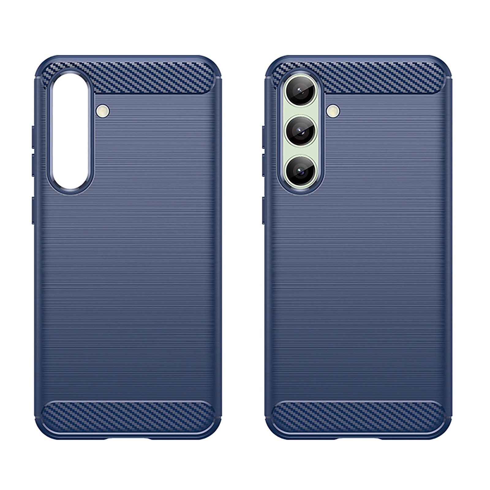 Silikoninė įmautė "samsung Galaxy S24 Fe Carbon" Dėklui - Mėlyna
