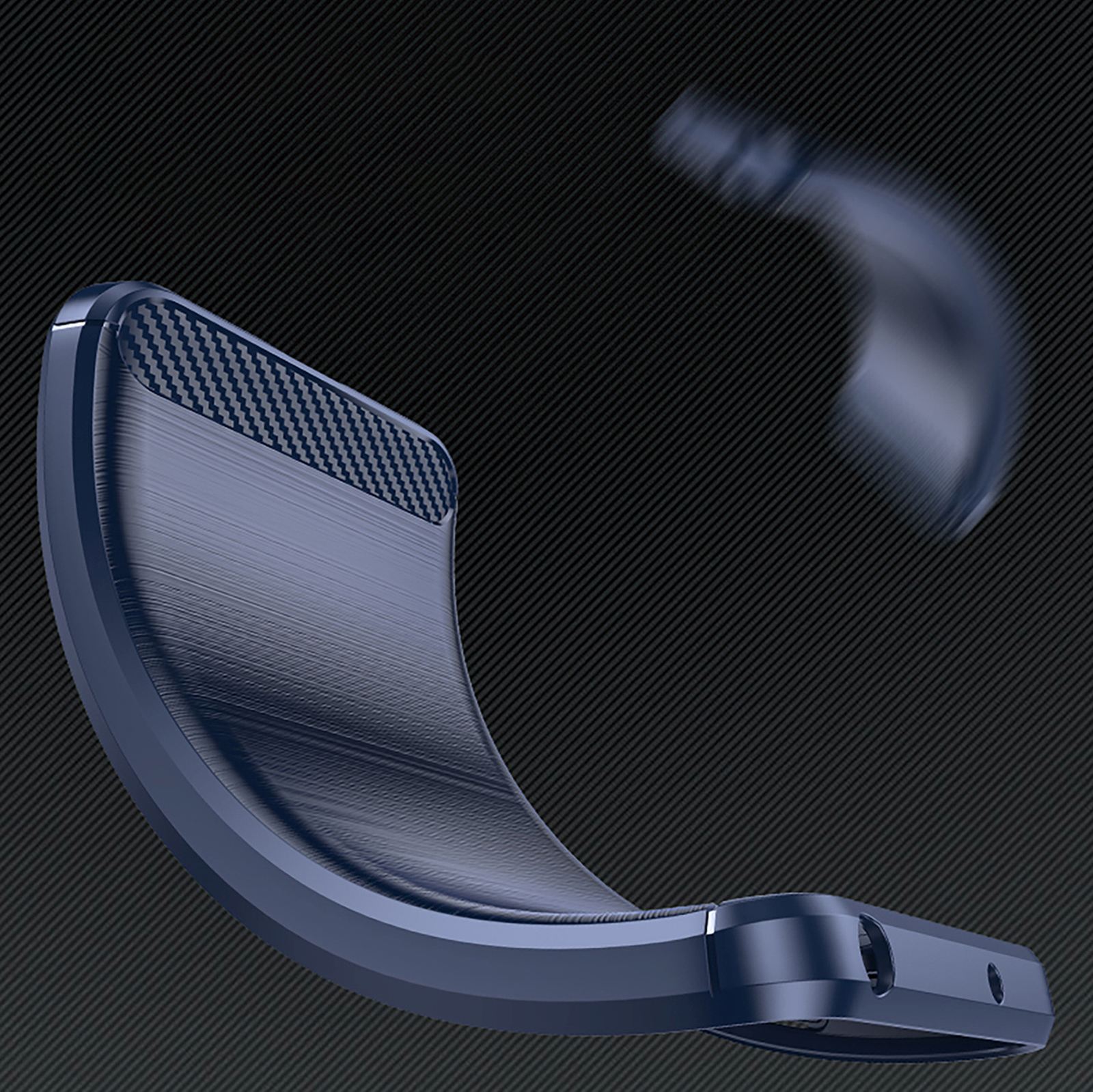 Silikoninė įmautė "samsung Galaxy S24 Fe Carbon" Dėklui - Mėlyna