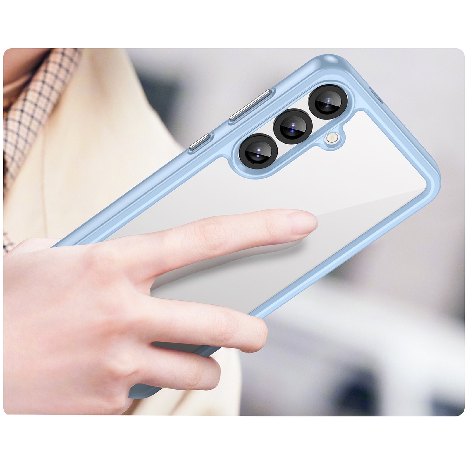Dėklas Su Lanksčiu Rėmeliu, Skirtas "samsung Galaxy A36 Outer Space Case" - Mėlynas