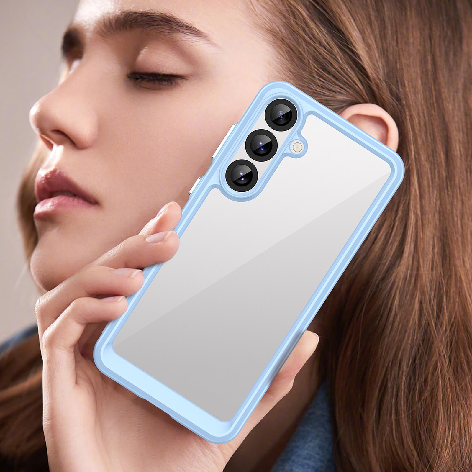Dėklas Su Lanksčiu Rėmeliu, Skirtas "samsung Galaxy A36 Outer Space Case" - Mėlynas