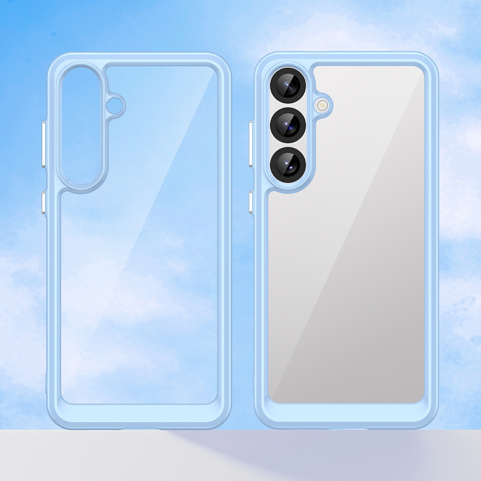 Dėklas Su Lanksčiu Rėmeliu, Skirtas "samsung Galaxy A36 Outer Space Case" - Mėlynas