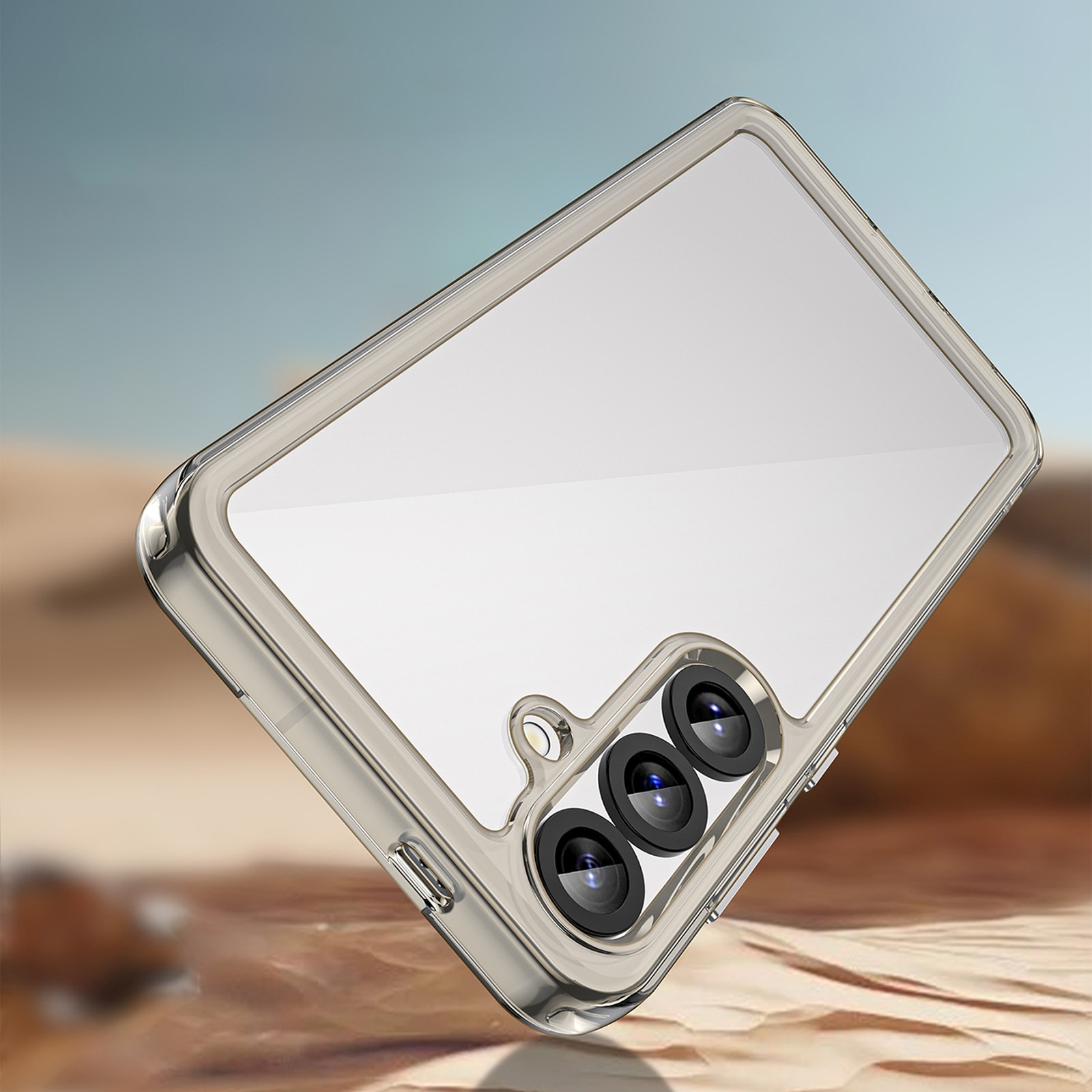Dėklas Su Lanksčiu Rėmeliu, Skirtas "samsung Galaxy A36", "outer Space Case" - Skaidrus, Juodas