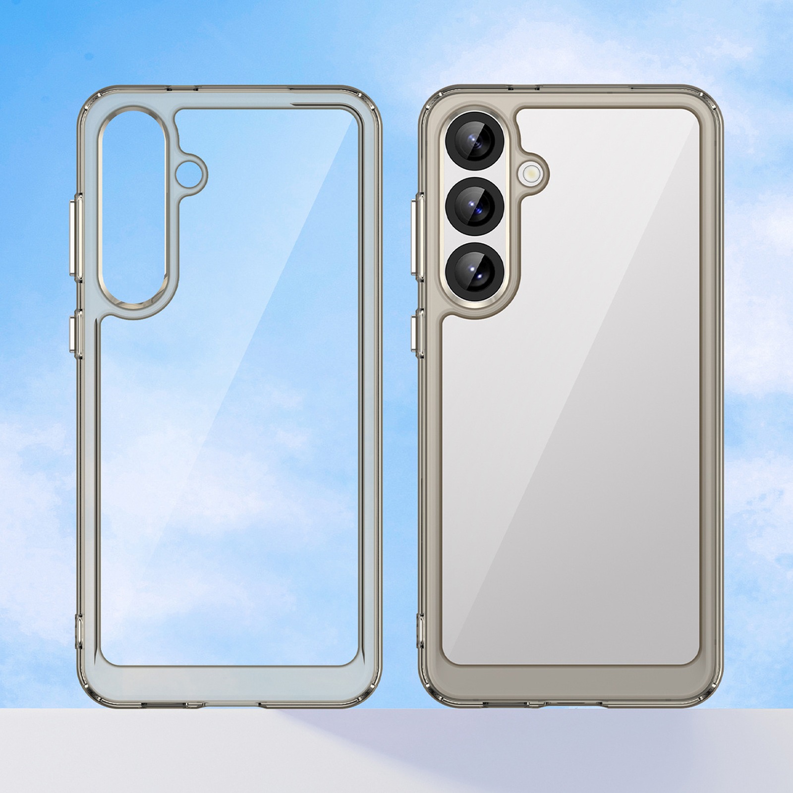 Dėklas Su Lanksčiu Rėmeliu, Skirtas "samsung Galaxy A36", "outer Space Case" - Skaidrus, Juodas