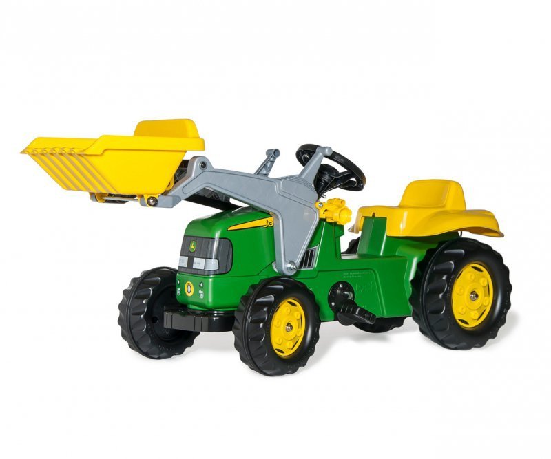 Rolly Toys 023110 John Deere Rolly Kid Traktorius Su Kaušu Ir Priekaba