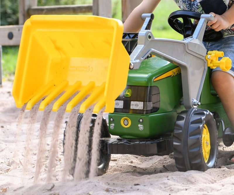 Rolly Toys 023110 John Deere Rolly Kid Traktorius Su Kaušu Ir Priekaba