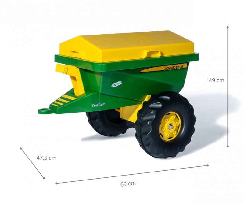 Rolly Toys 125111 Rolly Streumax Priekaba Su Smėlio Barstytuvu John Deere