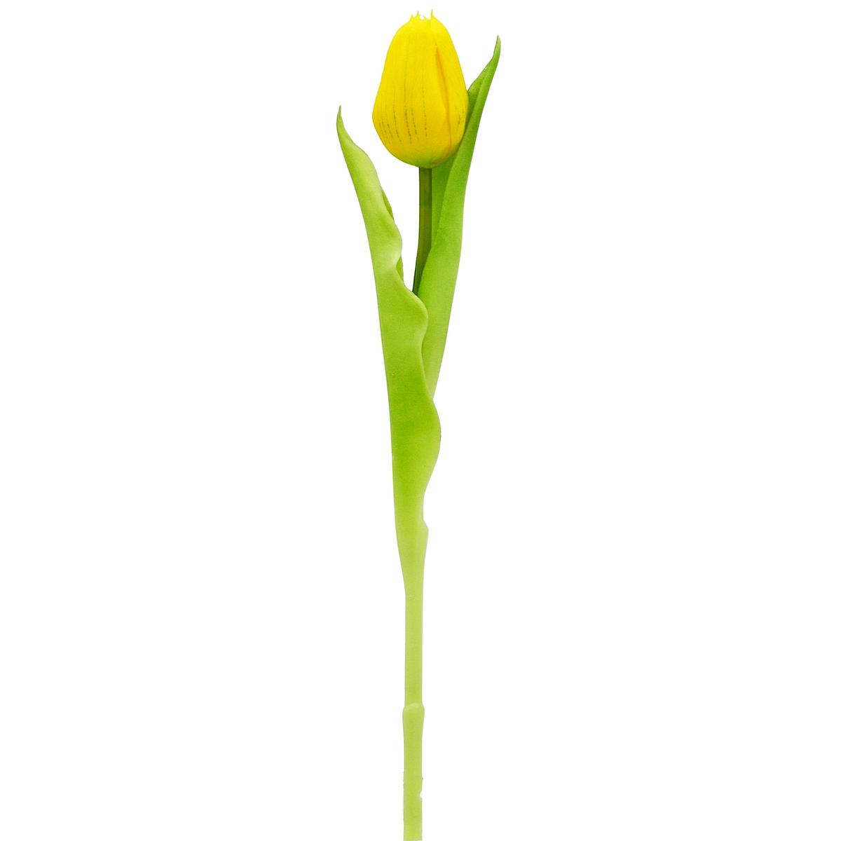 Geltona Tulpė 31 Cm Gyva Pavasario Dekoracija